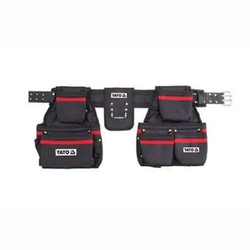 ब्लैक 21 पॉकेट्स हैवी ड्यूटी नेल एंड टूल पाउच