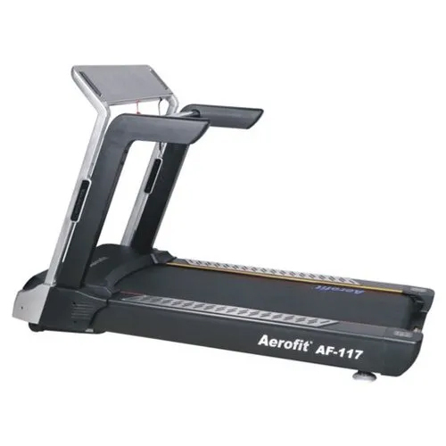 AF 117 Motorized Treadmill - Commercial Grade, 250 lbs Weight Capacity, Adjustable Height & Speed | Digital Display Monitor, Built-In Sound System, Enhanced Safety Features