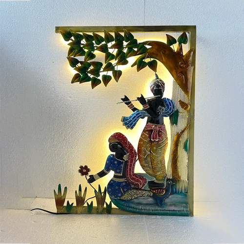 पेड़ के नीचे राधा कृष्ण