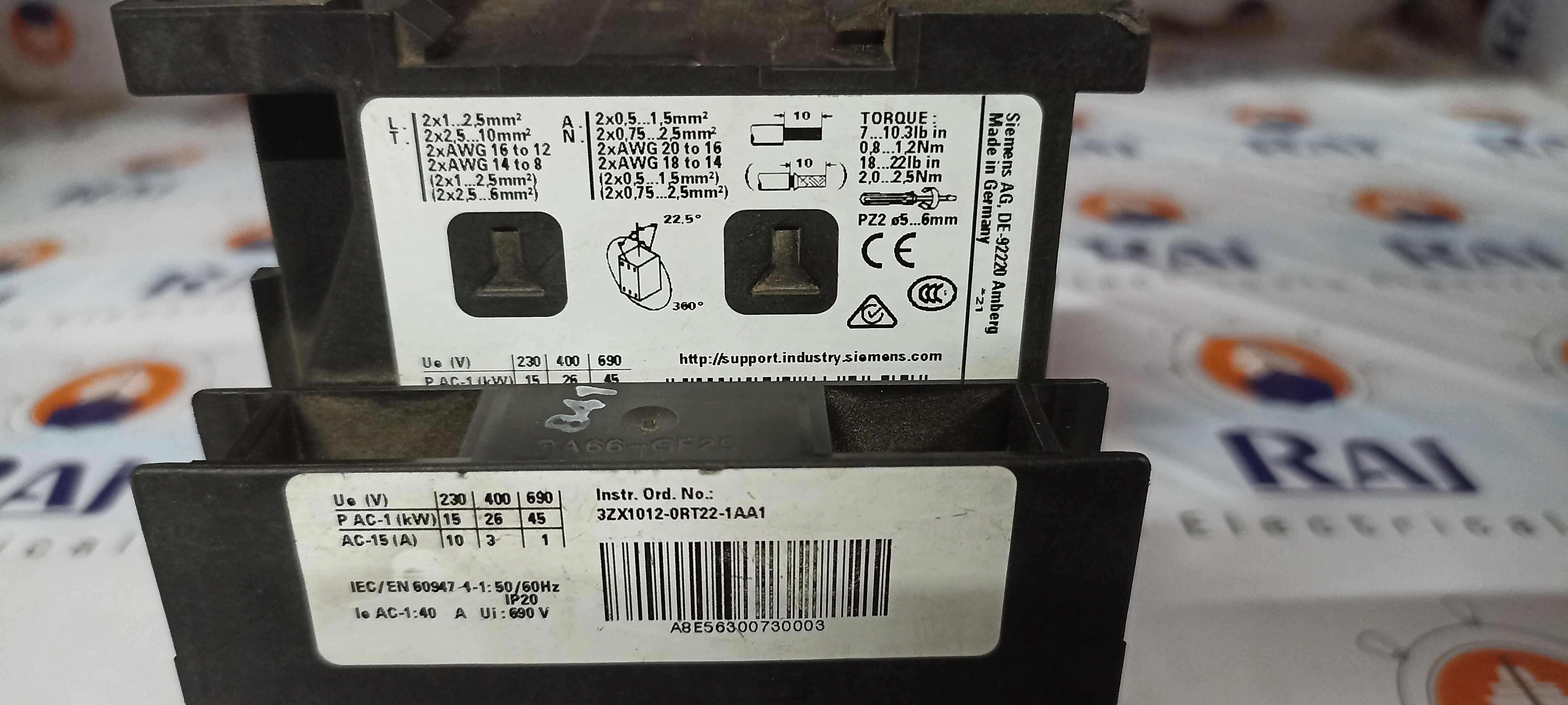 Siemens 3rt-2326 Contactor