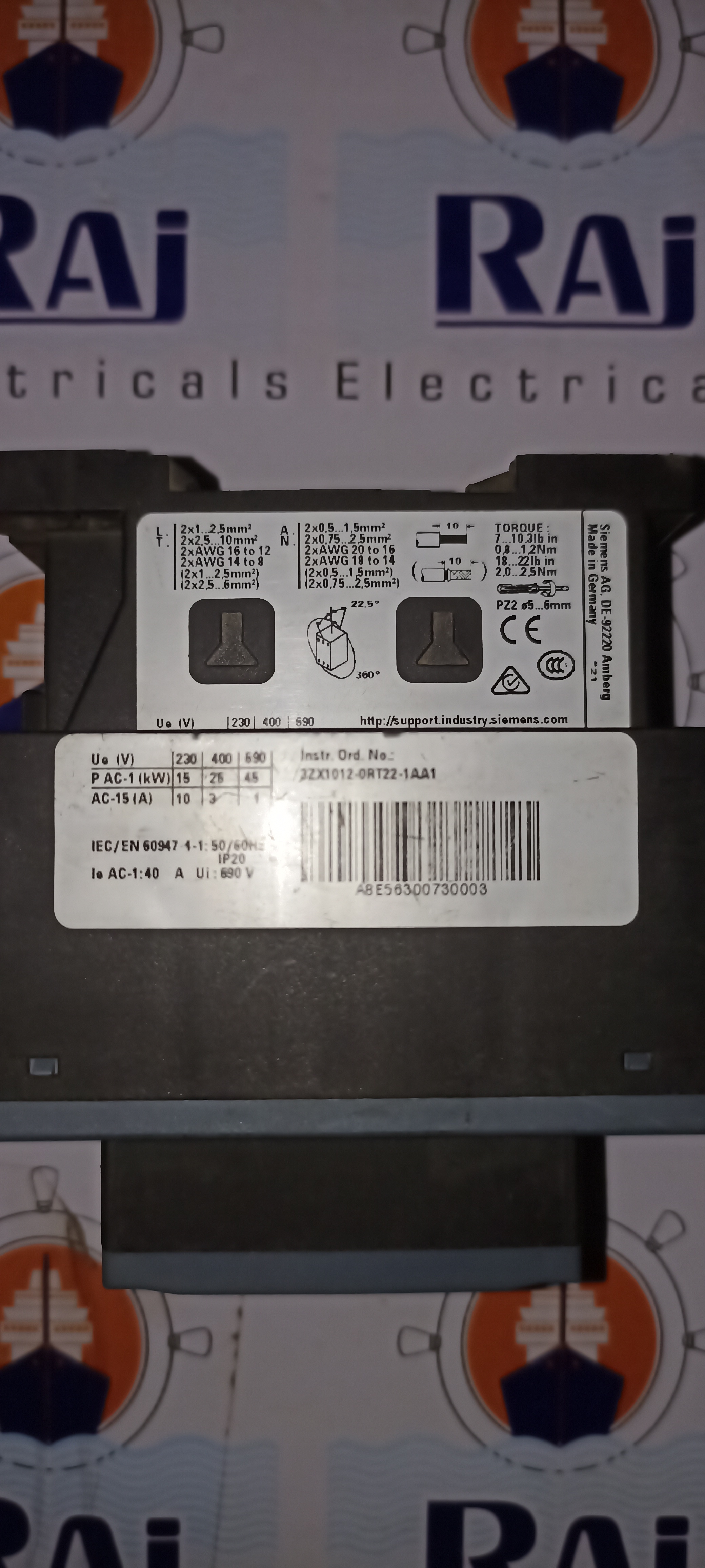 Siemens 3rt-2326 Contactor