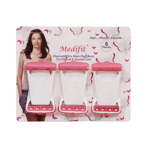 Medifit Ladies Razor 6 Pcs Pack Blade Material: Stainless Steel