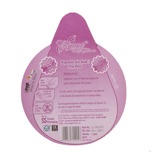 Elegant Ladies Razor Blade Material: Stainless Steel