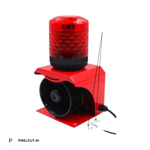 Overhead Crane Warning Light Safety Alarm Horn Flash Light With Remote Control ( Flash Light With Remote Control (His-ohc-503a) - Color: Red