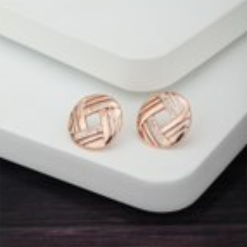 Knot Stud Silver Earring With Cubic Zirconia Stones Gender: Women