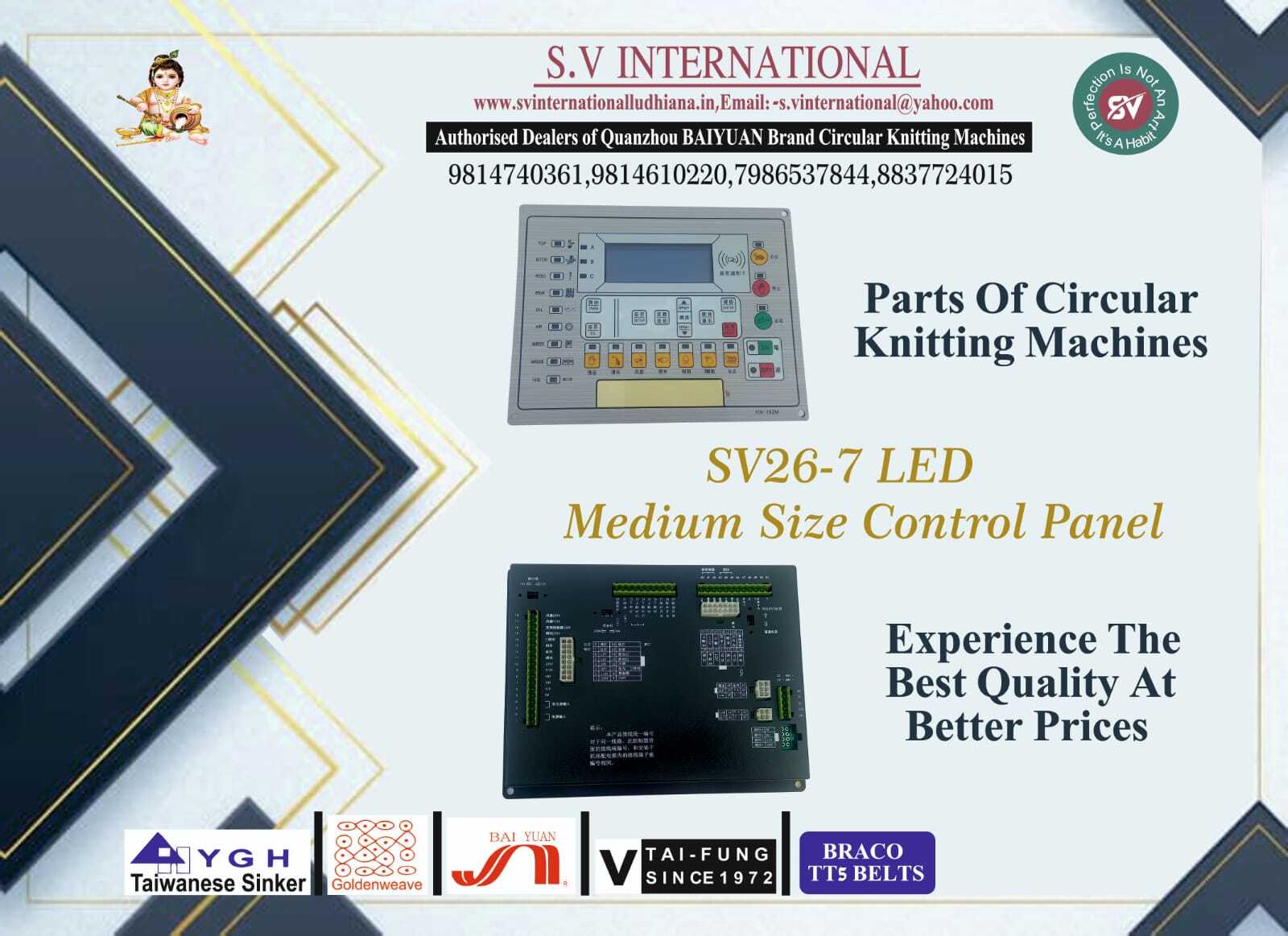 Sv26 - 7 Led Panel - Medium Size Control Panel