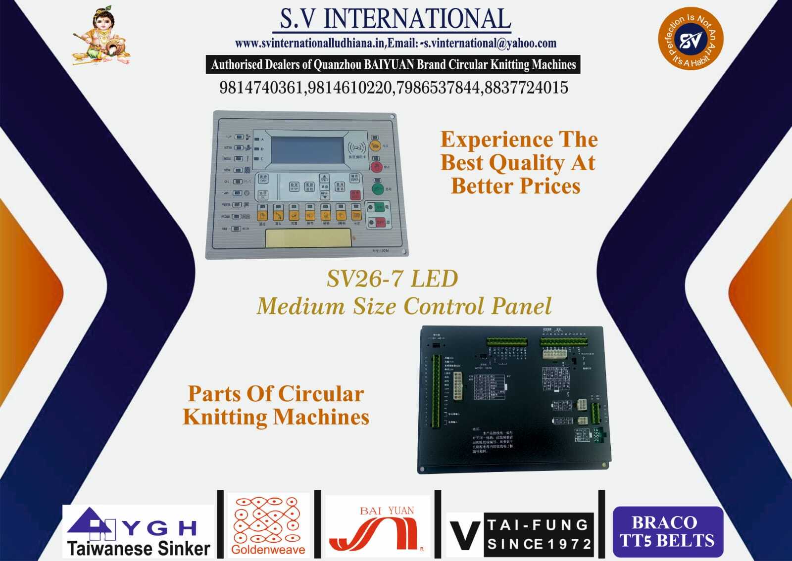 Sv26 - 7 Led Panel - Medium Size Control Panel