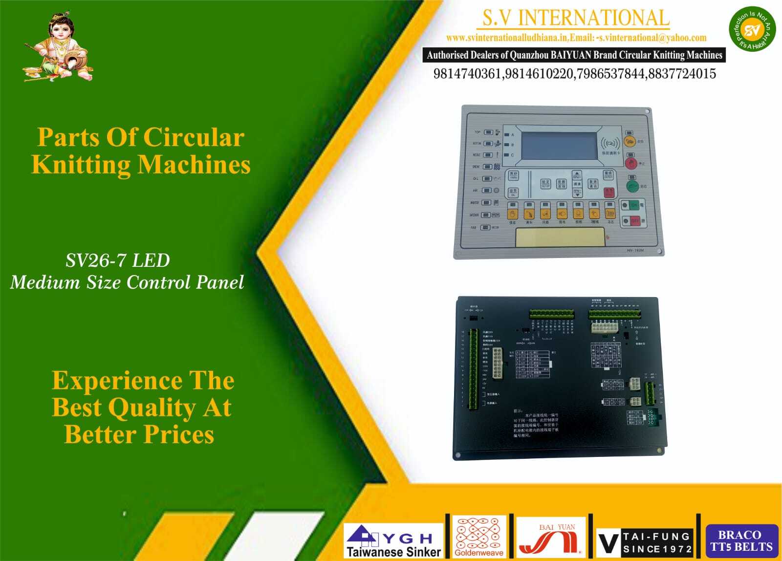 Sv26 - 7 Led Panel - Medium Size Control Panel