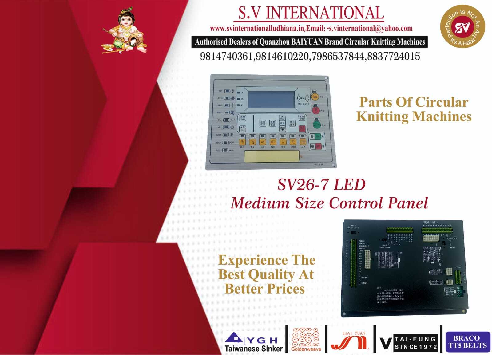 Sv26 - 7 Led Panel - Medium Size Control Panel