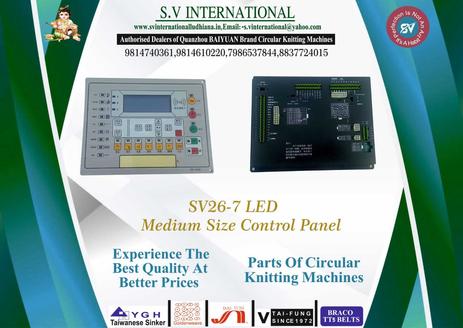 Sv26 - 7 Led Panel - Medium Size Control Panel