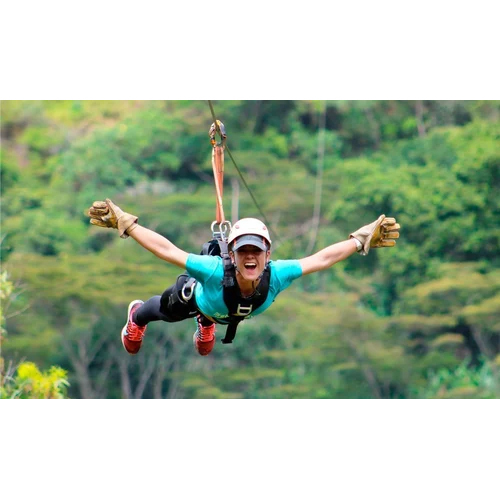 Outdoor Zip Line Setup