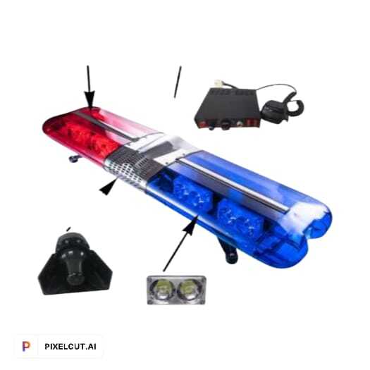 Ambulance Warning Light Bar 12v - Input Voltage: 12-24 Volt (V)