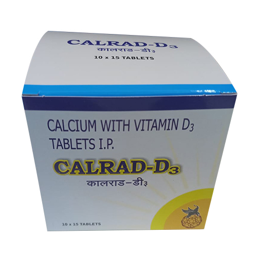 Calcium With Vitamin D3 Tablets - Essential Nutrients for Bone Health, Supports Muscle Function & Absorption | Suitable for Adults, Room Temperature Storage