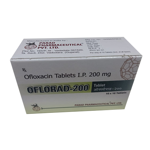 200 MG Ofloxacin Tablets IP - Oral Tablets for Bacterial Infections | General Medicine, Recommended Dosage by Doctor, Suitable for Adults