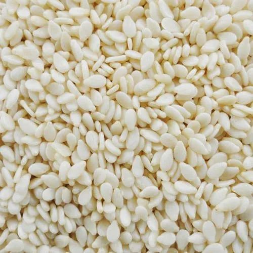White Sesame Seeds - Granule Shape, First Class Grade | Fresh Raw Processing, Dry Place Storage, Versatile Culinary Ingredient