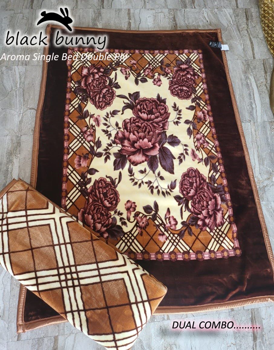 Brown Polyester Mink Blankets