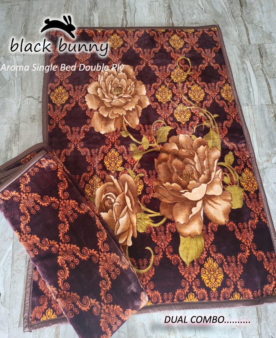 Brown Polyester Mink Blankets
