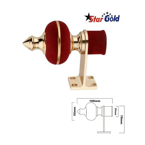 पॉलिशिंग वेलवेट मंदिर ब्रैकेट