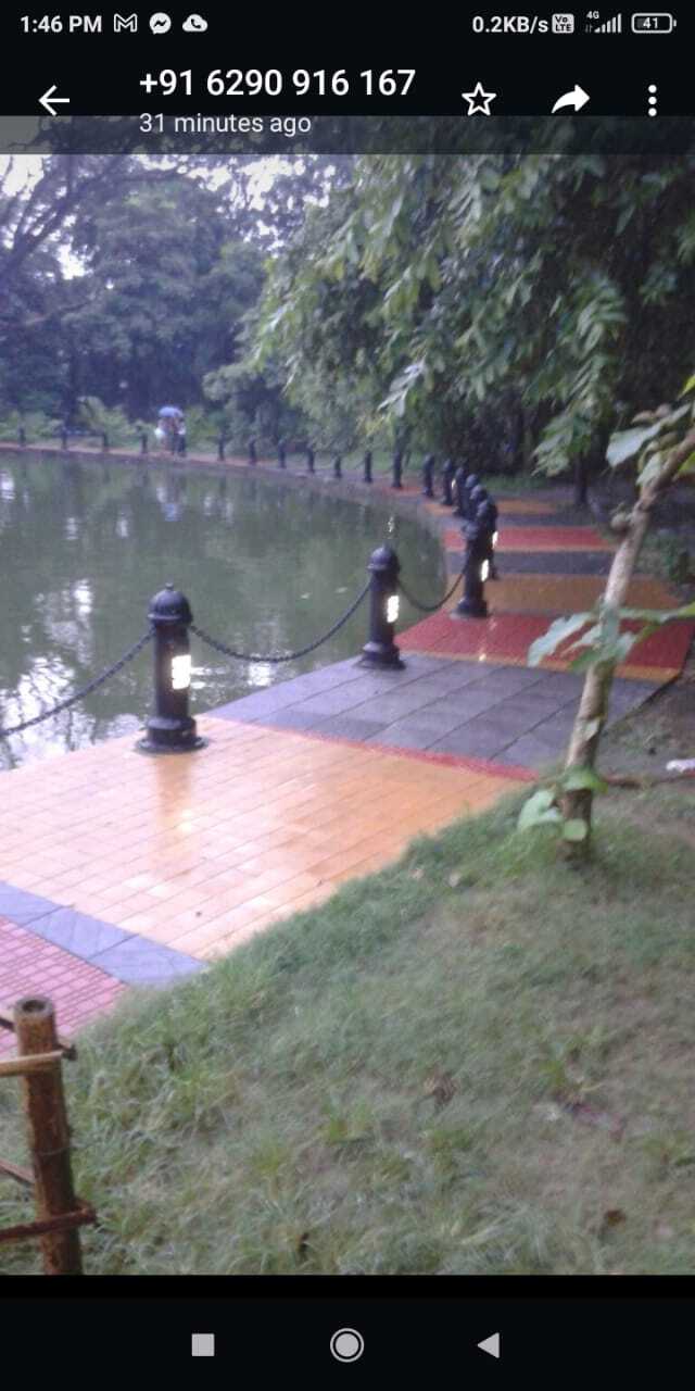 Garden Bollard - Color: White