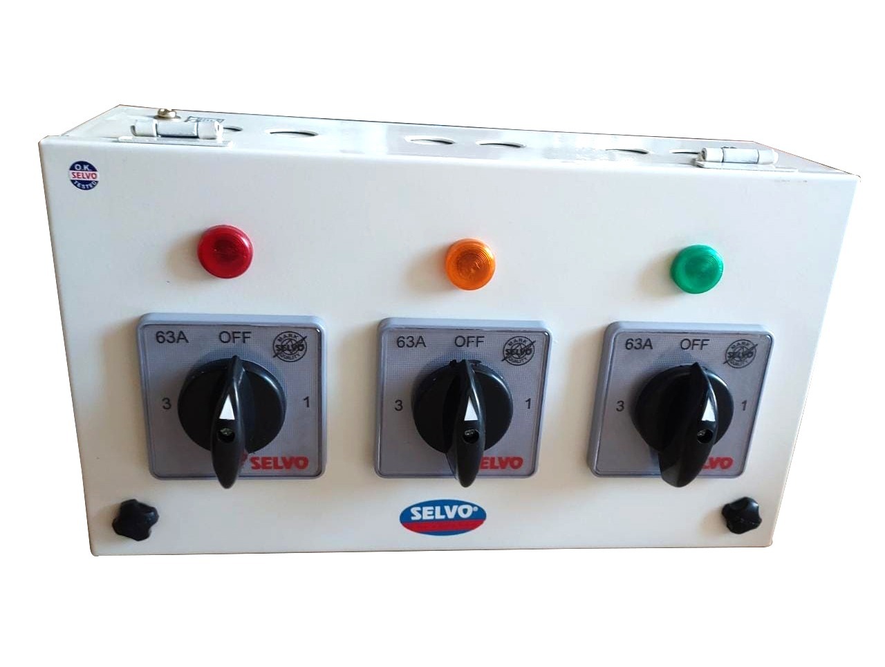 White 63a Tpn Phase Selector Enclosure