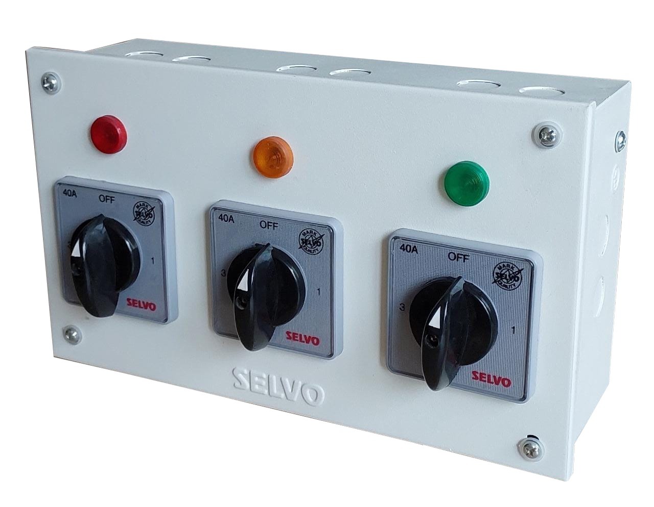 White 40a Tpn Phase Selector Enclosure