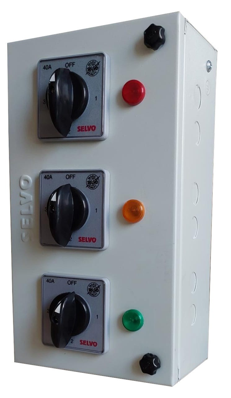 White 40a Tpn Phase Selector Enclosure