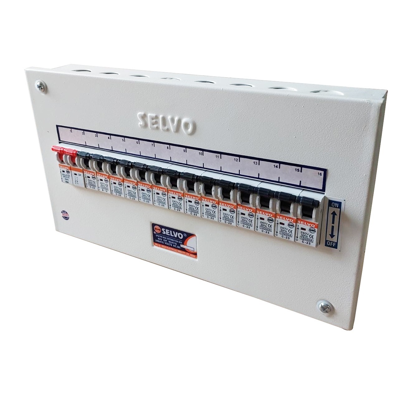 White 16 Way Spn Single Door Db