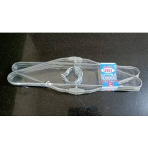 व्हाइट क्लॉथ हैंगर M999 10 पीसी सेट