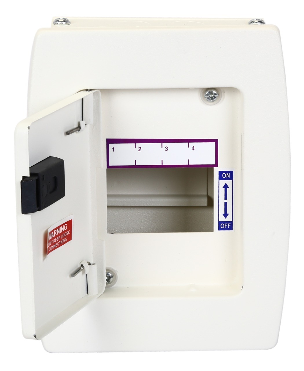 White 4 Way Spn Double Door Db