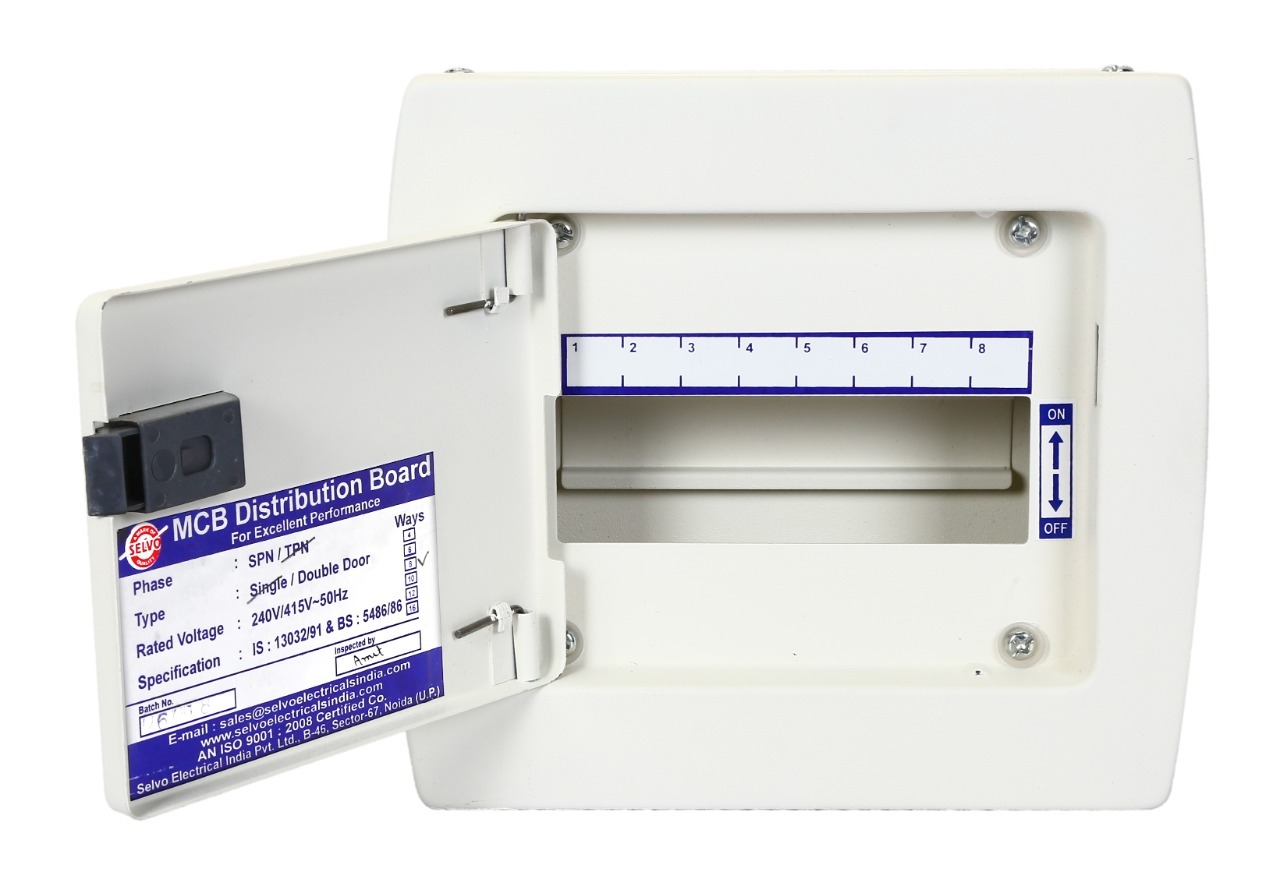 White 8 Way Spn Double Door Db
