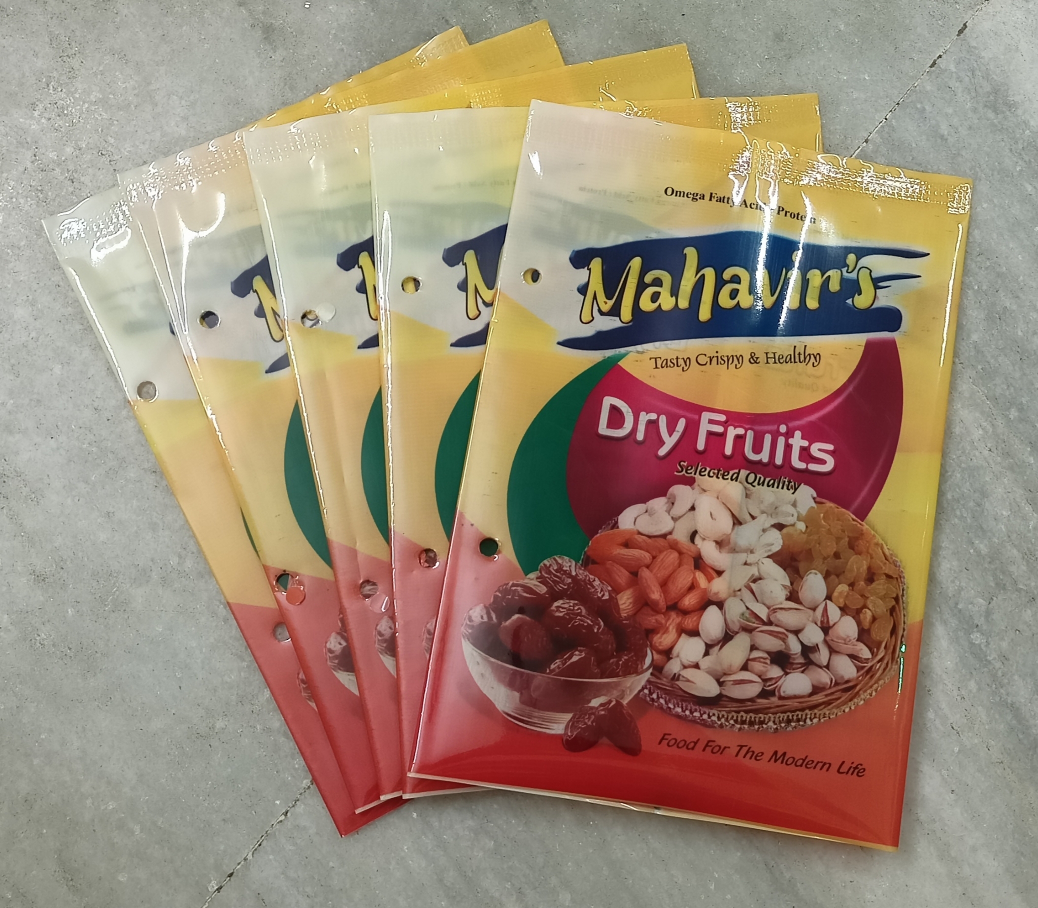 Multi Printed Dry Fruit Packaging Pouches