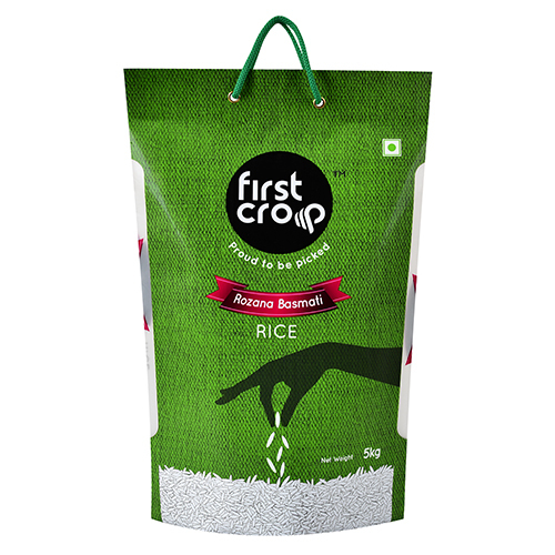 Basmati Rice Dori Packaging Pouch - High-quality Plastic, Custom Sizes Available , Reverse Printing & Secure Heat Seal Closure