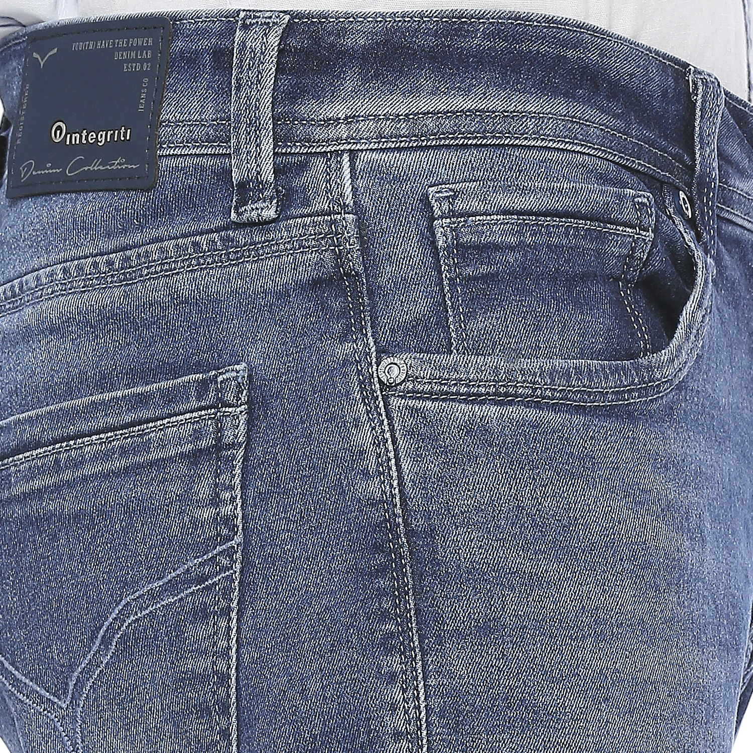 Denim Washable Regular Fit Men's Attitude - Blue, All Size, Plain Dyed, Seasonal Adaptability For Rainy, Spring, Summer, Winter