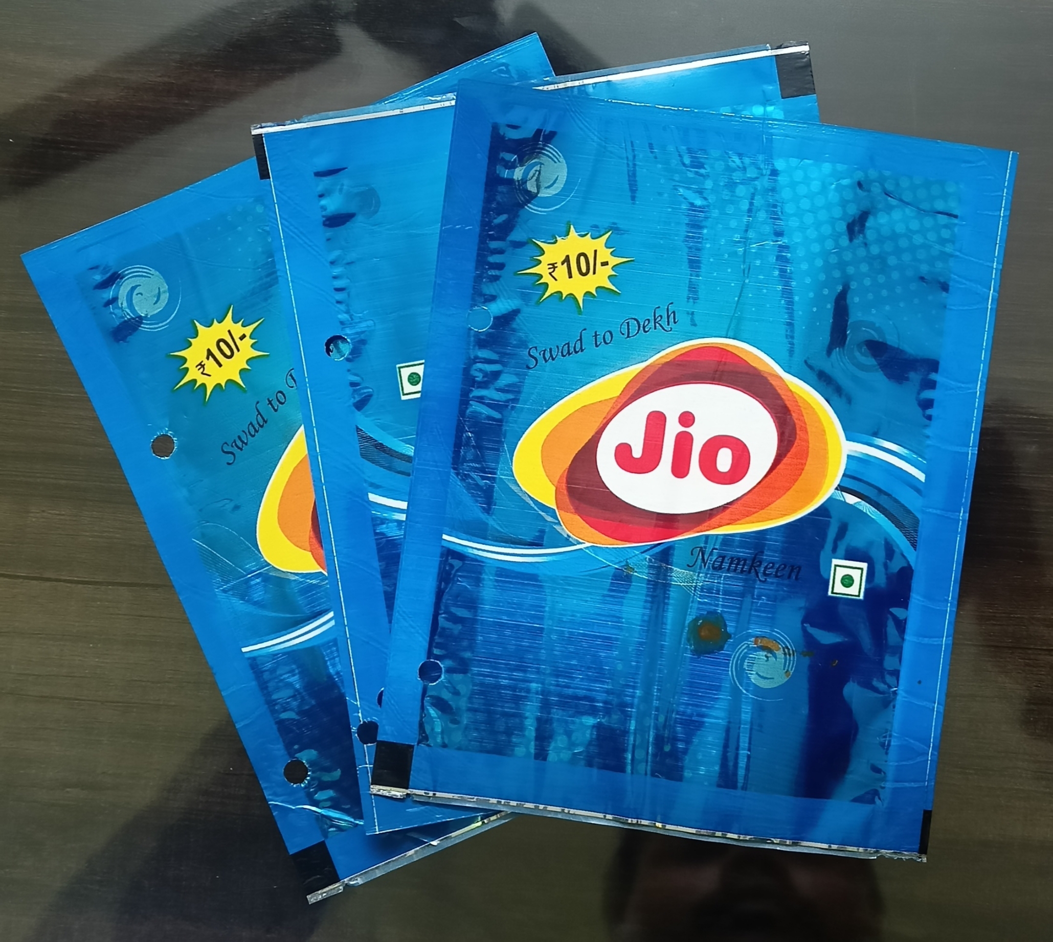 Green Printed Namkeen Chanachur Packaging Pouch