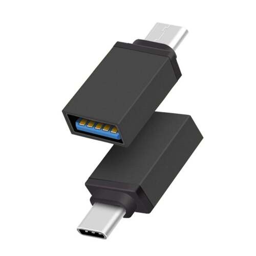 Type-c Otg Adapter (1370) - Plastic Body, Assorted Color | Versatile Type-c Otg Adapter For Seamless Connectivity