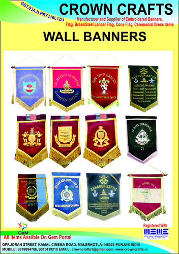 wall banner and badges