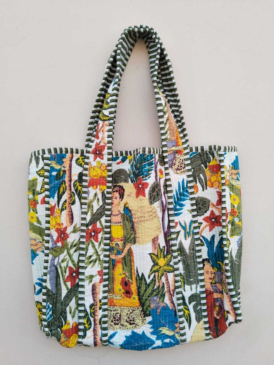 Show As Images Cotton Printed Shoulder Bag