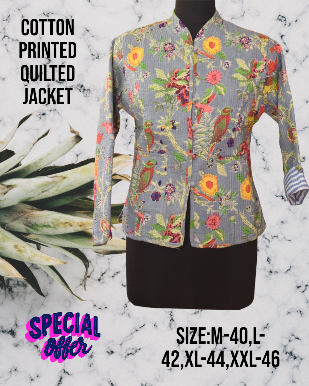 Quilted Jacket Short Jacket - Color: Show As Images