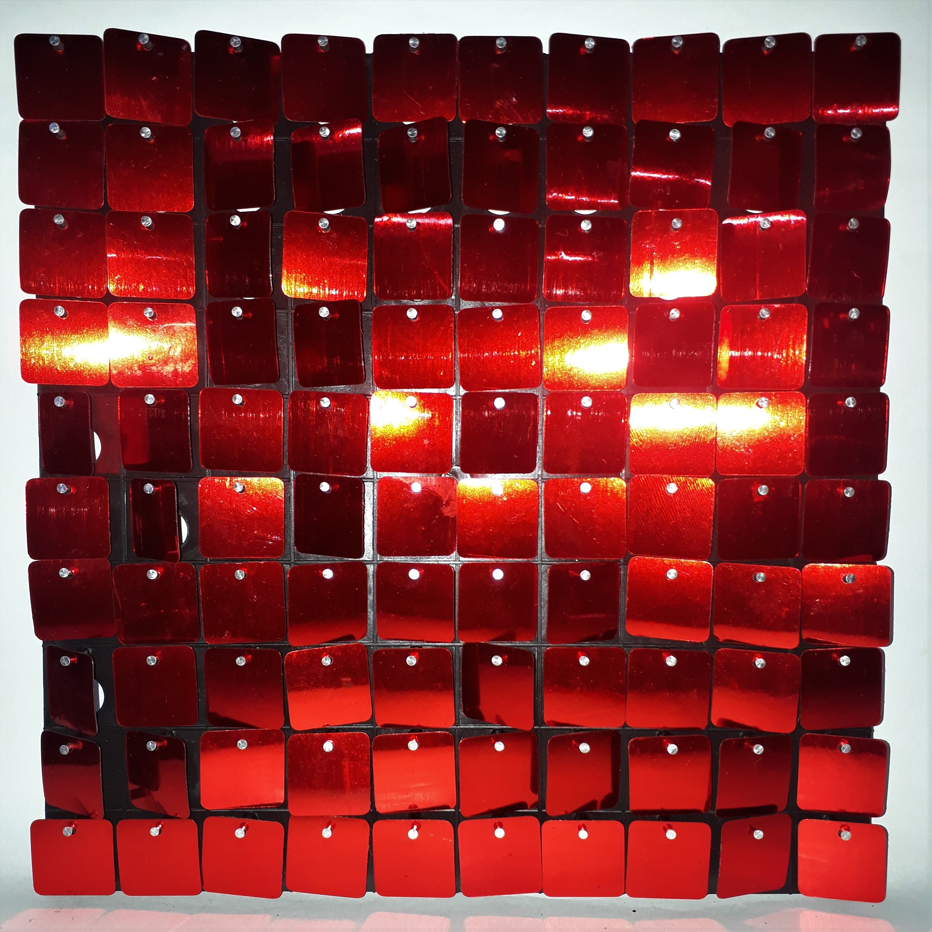 Sequins Air Active Panels - Plastic, 30cm X 30cm, Rosegold | Durable Design, Sturdy 30mm Sequins, Special Aligning Connectors, Extra Included