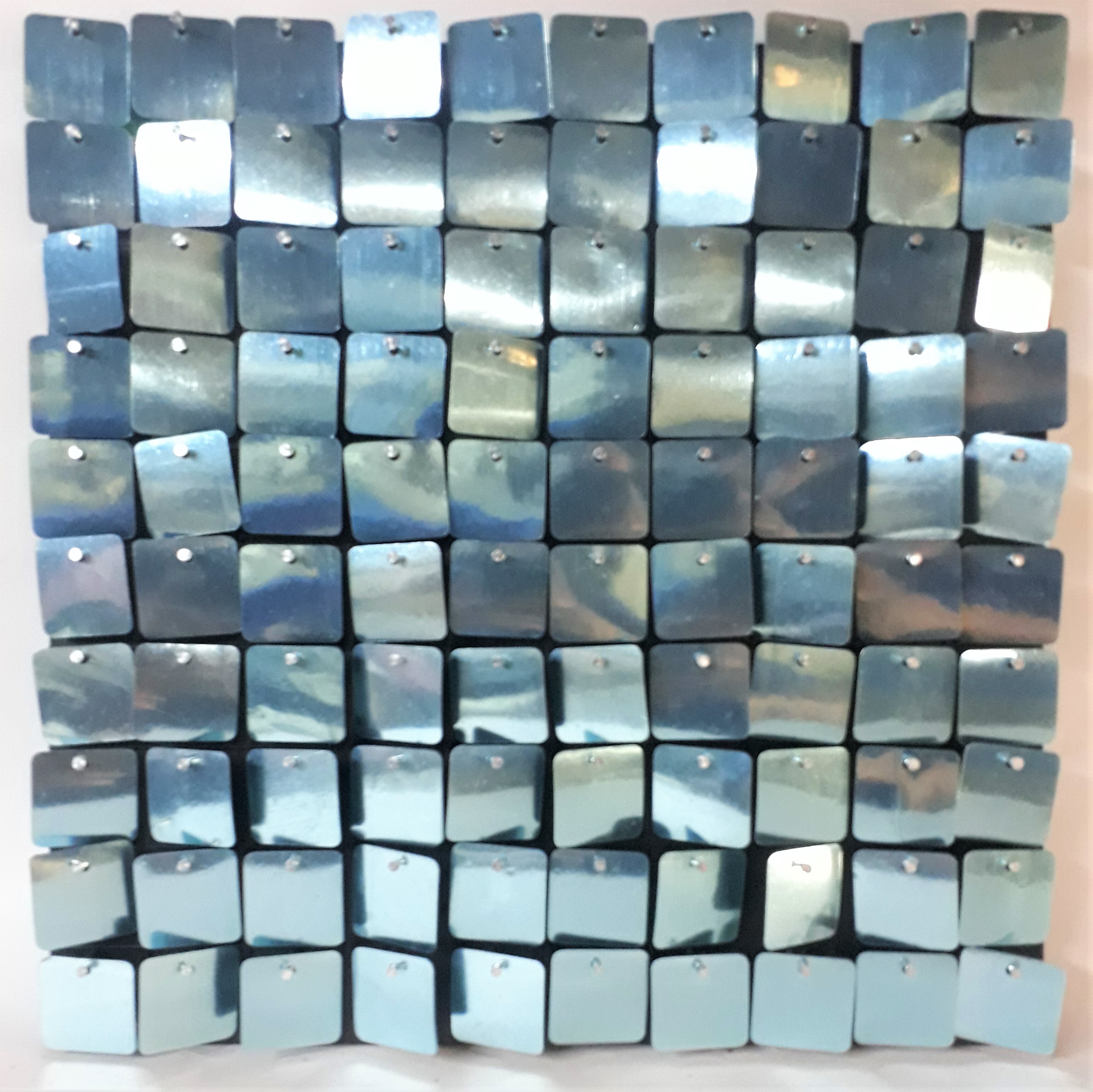 Sequins Air Active Panels - Plastic, 30cm X 30cm, Rosegold | Durable Design, Sturdy 30mm Sequins, Special Aligning Connectors, Extra Included
