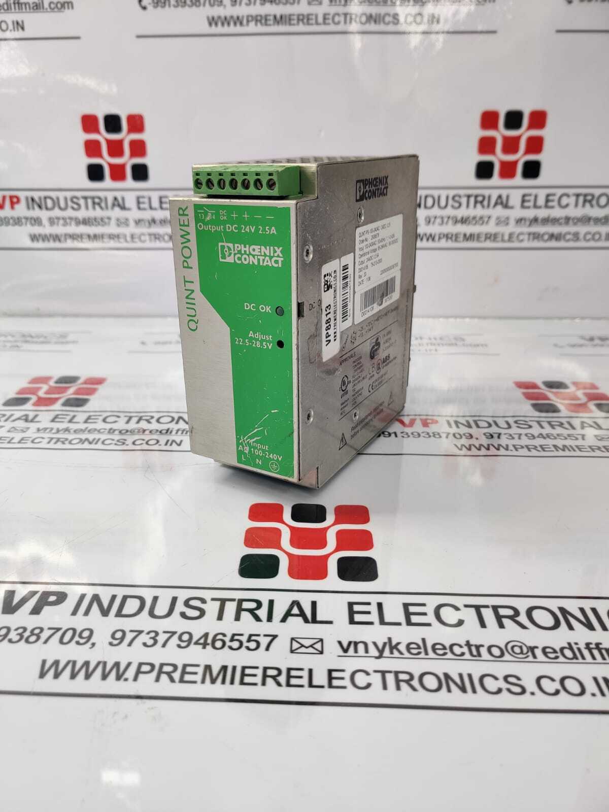 Phoenix Contact Quint-ps-100-240ac-24v Dc -2.5 Smps Application: Industrial