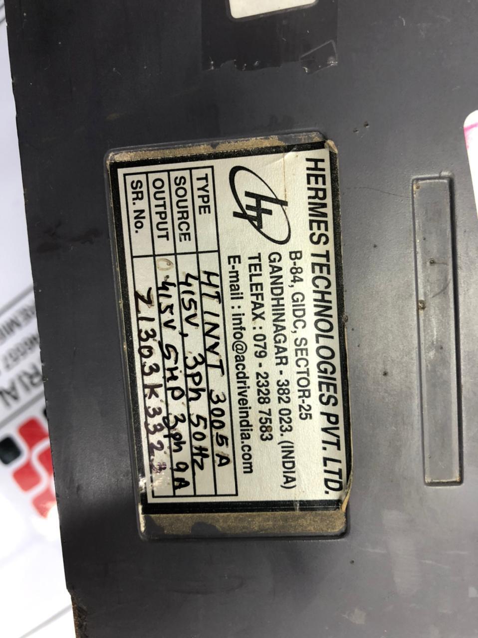 Invt Ac Drive 3.7kw 415v - Application: Industrial