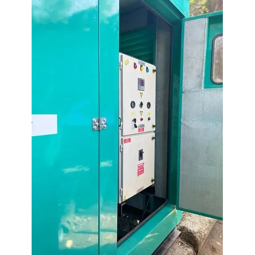 Green 200 Kva Used Pre Owned Cummins Silent Generator Set