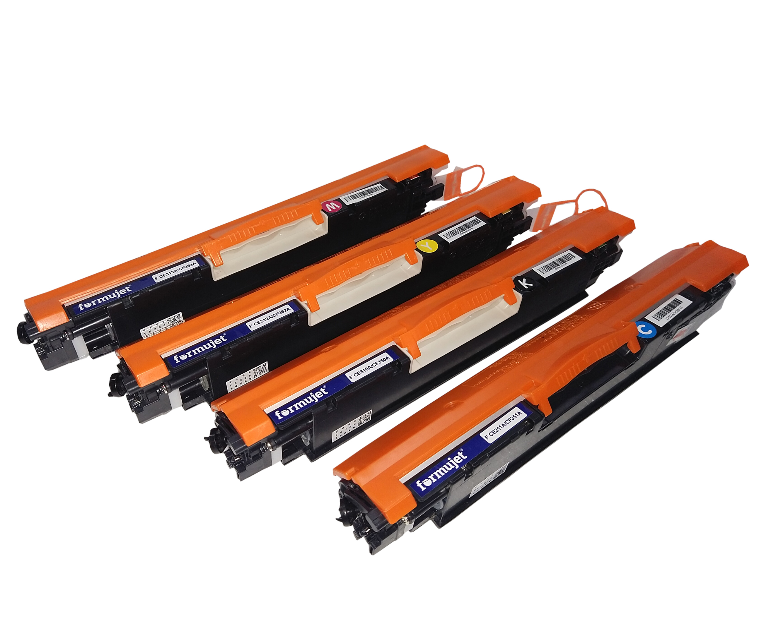 Black Formujet T 1025 Color Toner Cartridge Set Of F Ce310a Ce311a Ce312a Ce313a (Cmy Bk) Compatible For Hp