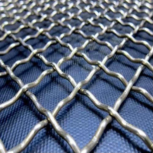 Silver Crimped Wire Mesh