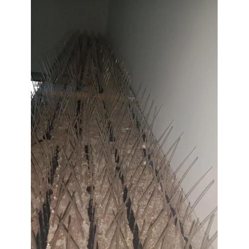 Polycarbonate Bird Spikes - Durable Plastic, Adjustable Size Options, Transparent White | Effective Bird Deterrent For Ledges, Beams, And Roofs