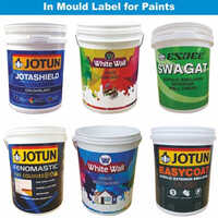 पेंट्स इंडस्ट्रीज से प्लास्टिक उत्पादों को प्रिंट करने के लिए मोल्ड लेबल में मल्टीकलर