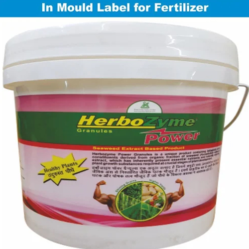 In Mould Labels To Print Plastic Products From Fertilizer Industries - Printed BOPP Film, Customized Size, Multicolor Design, Any Customized Shape