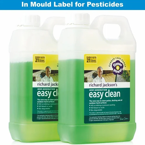 In Mould Labels To Print Plastic Products From Pesticides Industries - Multi Colour, Customized Size & Shape, Printed BOPP Film Material