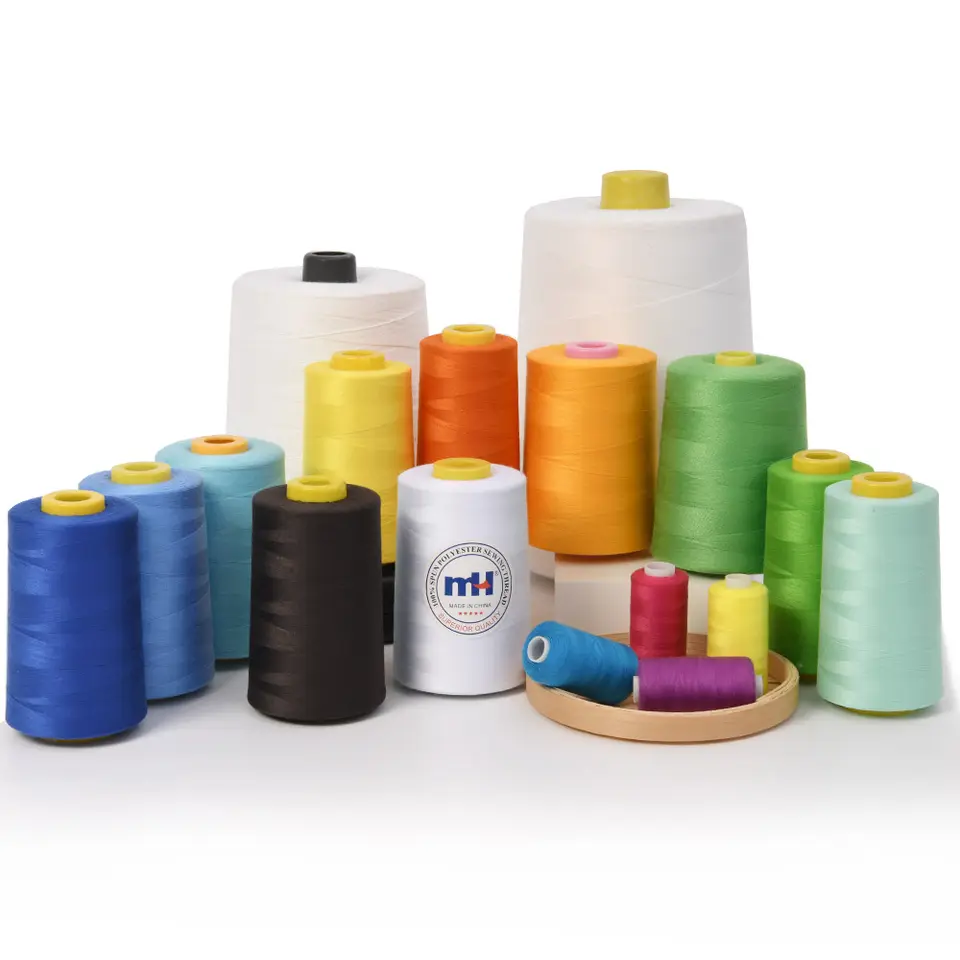Anti-piling 20s/3 100% Polyester Sewing Thread Overlocking Sewing Thread 2000yds No Stock